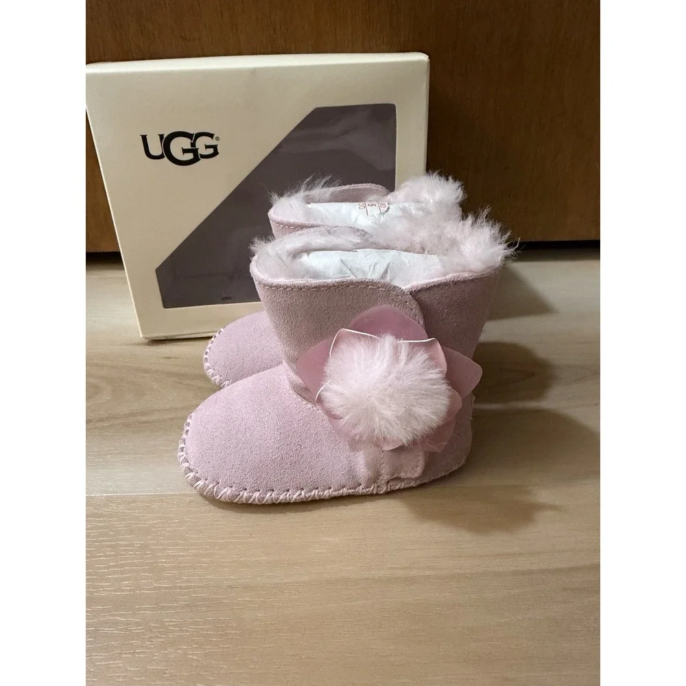 Ugg Cassie Flower Cactus Boot Pink Infant 6-12 Months Small With Box